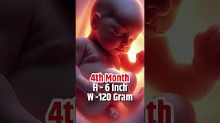 प्रेगनेंसी में 1 से 9 महीने की बच्चे की लम्बाई और वजन Baby Growth 0 to 9 Months [upl. by Legna971]