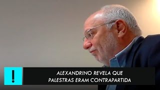 EXCLUSIVO ALEXANDRINO REVELA QUE PALESTRAS ERAM CONTRAPARTIDA [upl. by Kersten]