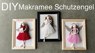 DIY Tutorial Anleitung Makramee Schutzengel selber machen Glücksbringer Geschenkidee BinnBonn [upl. by Assiran]