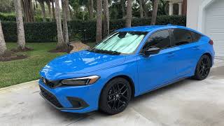 2022 Honda Civic ￼ sport hatchback ￼ Boost Blue [upl. by Herbert580]