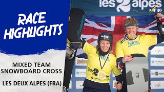 Highlights Snowboard Cross Team Les Deux Alpes 2023  FIS Snowboard World Cup 2324 [upl. by Idna]