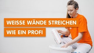 Weiße Wände streichen wie ein Profi [upl. by Atnuahs802]