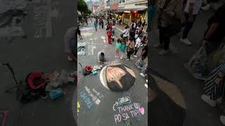 Artist Draws BINIs Maloi on Session Road Using Chalk and Charcoal BINI Ppop 🎥 crlrfll [upl. by Macey]