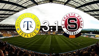 FK Teplice  AC Sparta Praha  31  352014 [upl. by Nylicaj]