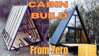 Building an AFrame Cabin in 3 Days Our Prefabricated Kit Journey [upl. by Einnoj]