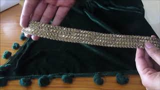 HOW TO MAKE VELVET DUPATTA AT HOME HINDI [upl. by Ydisac416]