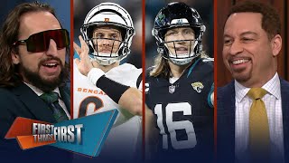 Jaguars lose The Prince injured Bengals ‘lit world on fire’ amp AFC odds  NFL  FIRST THINGS FIRST [upl. by Tedmund706]