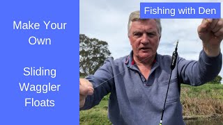 Make Sliding Waggler Floats for Deep Waters [upl. by Wilkens871]