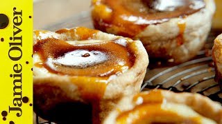 Jamies Quick Portuguese Custard Tarts [upl. by Aryt]