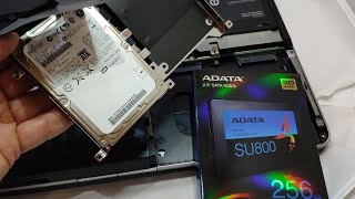 Wymiana dysku HDD na SSD w starym laptopie to szybki system [upl. by Anniram]