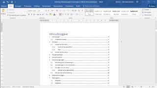 Inhoudsopgave toevoegen in Word [upl. by Sarnoff742]