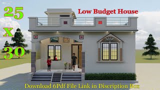 25x30 House Design II Low Budget House Design For Village And city II 2Bhk House Plan [upl. by Khajeh58]