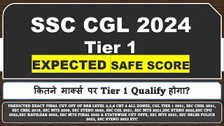 Ssc Cgl 2024 Tier 1 Safe Score Before Exam [upl. by Yajet458]