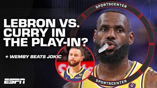 LeBron vs Steph in the PlayIn 👀  Wemby masterclass vs Jokic amp Cavs clinch playoffs  SC [upl. by Hasin]