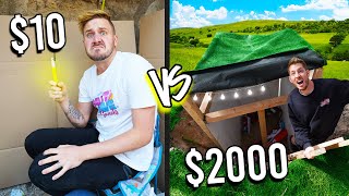 10 VS 2000 UNDERGROUND BUNKERS Budget Challenge [upl. by Nitas]