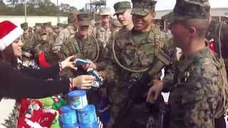 Marines having a friendly Christmas Carol singoff [upl. by Selden]