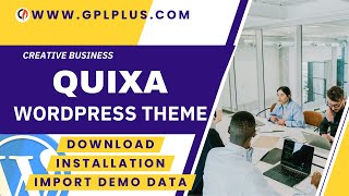 Quixa  Creative Business WordPress Theme  Download  Installation amp Import Demo Data [upl. by Kristos524]