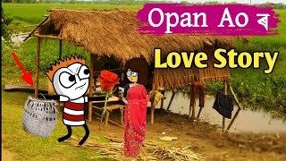 Opan Ao Love story  Mising cartoon video  missing comedy video  missing cartoon  Mising Tani [upl. by Darda]