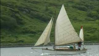 Wooden Gaff Yawl Kyles of Bute [upl. by Anrehs]