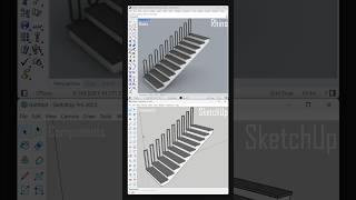 SketchUp vs Rhino  Components and Blocks rhino 3d sketchup sketchuptutorial [upl. by Htidirem]