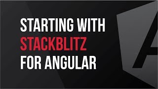 Starting with StackBlitz for Angular [upl. by Nodnelg819]