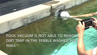 Cordless Power Scrub to clean pond and swimming pool [upl. by Nitza]