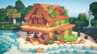 Minecraft  How to Build a Beach House [upl. by Naux122]