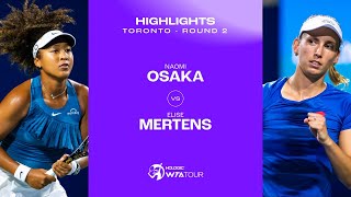 Naomi Osaka vs Elise Mertens  2024 Toronto Round 2  WTA Match Highlights [upl. by Wilkinson27]