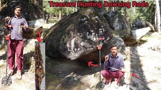 How To Use Dowsing RodHow To Use Vanquish 540 Metal DetectorTreasure Hunting Dowsing Rods [upl. by Inattirb]