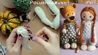 Crocheted Doll  How to Make up arms and legs  Polushkabunny [upl. by Alliber513]