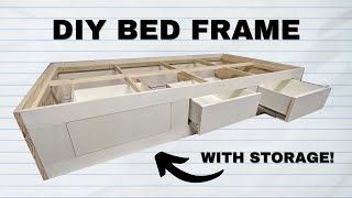 How to Make a Basic Plywood Bed Frame [upl. by Drawde]