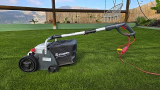 My first experience with Sterwins Artificial Grass Sweeper [upl. by Teerprah]