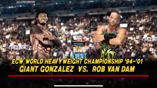 Giant Gonzalez Vs Rob Van Dam Wwe 2k23 [upl. by Nolan711]