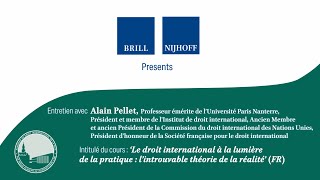 Alain Pellet on quotLe droit international à la lumière de la pratiquequot [upl. by Guillema]