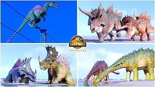 New Secret Species DLC Pack Spinoraptor Spinoceratops Stegoceratops 🦖 Jurassic World Evolution 2 [upl. by Enohpesrep537]