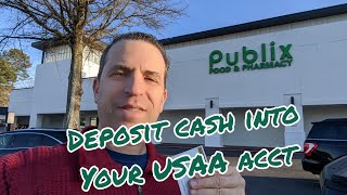 Deposit Cash Into USAA Account or Online Banks [upl. by Krute]