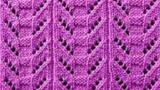 Eyelet lace stitch knitting pattern [upl. by Phaidra]