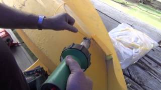 How to plastic weld a Polyethylene kayak  kayak repair [upl. by Jeana]