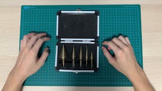 Tolsen 75879 Step Drill Bits Set unboxing [upl. by Ykcul290]