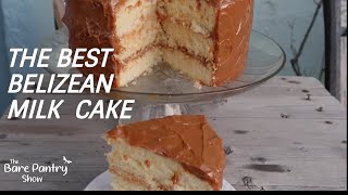 Belizean Milk Cake  Boiled Milk Frosting  Caramel Cake [upl. by Niarb]