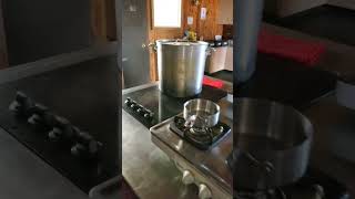 First floor kitchen in Conrad Kain Hut Bugaboo Provincial Park huts easycamp mountaincamp [upl. by Paco]