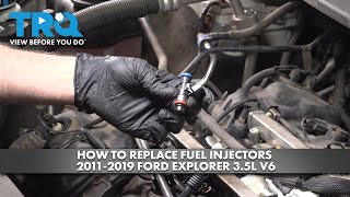 How to Replace Fuel Injectors 20112019 Ford Explorer 35L V6 [upl. by Weismann805]