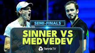 Jannik Sinner vs Daniil Medvedev Highlights  Nitto ATP Finals 2023 SemiFinal [upl. by Gardell]