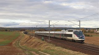 Trains de FRETS et derniers TGV sur la ligne 15 en automne [upl. by Teodoor968]