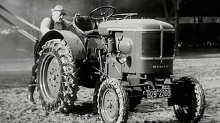 Die Mechanisierung der Landwirtschaft Historischer Werbefilm [upl. by Yhtomit]