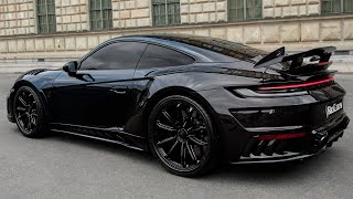 2023 Porsche 911 Turbo S  Full BlackBlue Carbon 911 by TopCar Design [upl. by Leinaj]