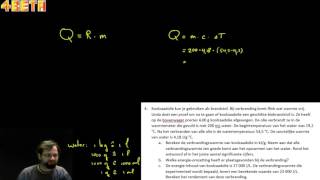 3H Oefentoets koolwaterstoffen hoofdstuk 4 vraag 4 Rekenen met soortelijke warmte [upl. by Wendeline898]