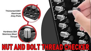 Bolt Size and Thread Gauge 12 Metric amp 14 Standard Sizes Bolt and Nut Identifier [upl. by Zerelda]