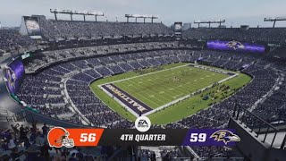 Ravens Vs Browns  week 13 highlights  Madden NFL 23 [upl. by Narot]