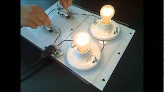 Two switch two light circuit explained [upl. by Hanover]